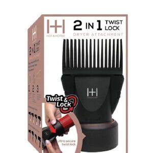 Hot & Hotter 2 in 1 Twist Lock Dryer Attachment